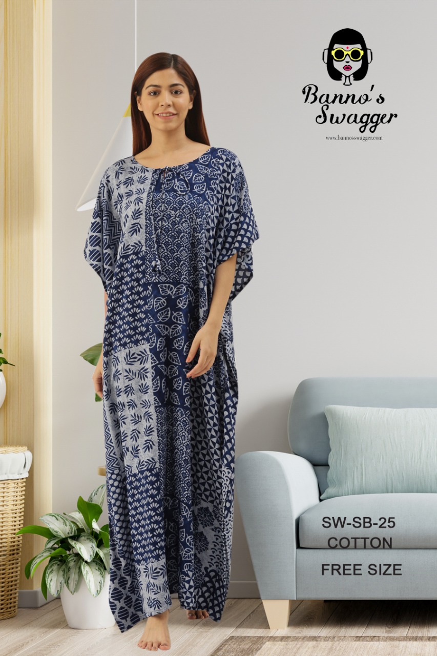 bannos swagger kaftaans rayon  night wear single