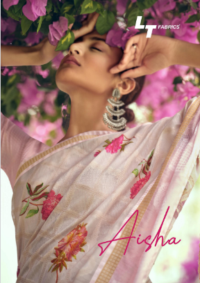 l t fashion aaisha silk graceful look saree catalog