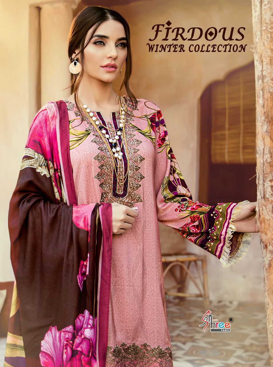 shree fab firdos winter collection pashmina decent look salwar suit catalog