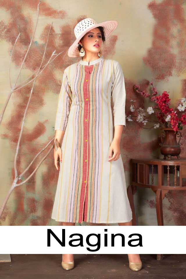 tunic house nu4 nagina cotton  graceful look kurti catalog