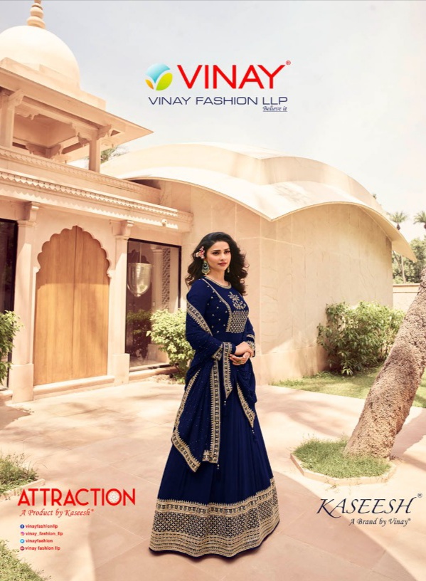 Vinay fashion kaseesh attraction georgette festive look saree catalog