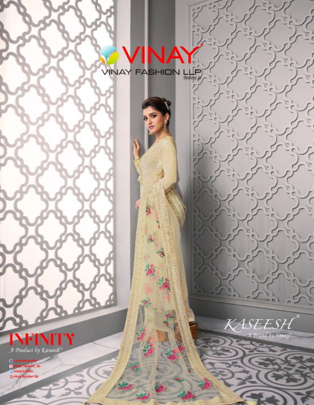 vinay fashion kaseesh infinity silk astonshing salwar suit catalog