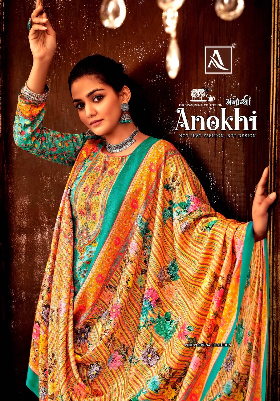 alok suit anokhi pure wool pashmina elegant look salwar suit catalog