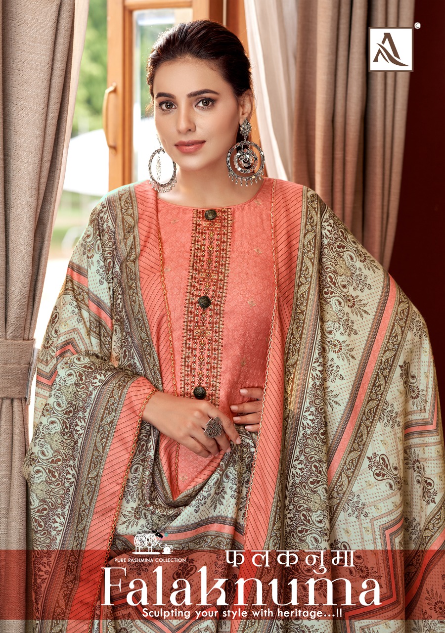 alok suit falaknuma pashmina astonishing salwar suit catalog