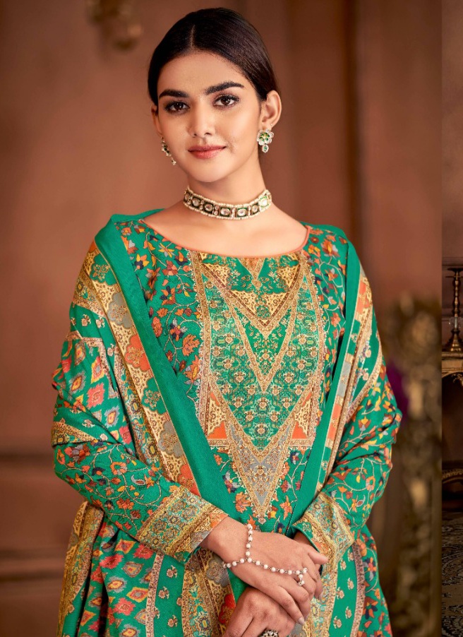 alok suit kashmira pashmina decent look salwar suit catalog