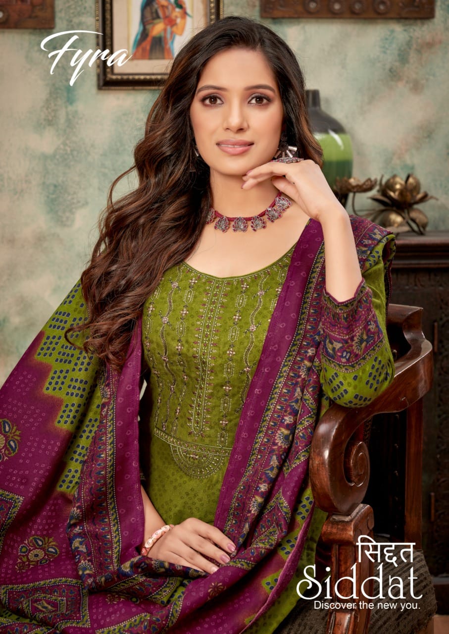 alok suit siddat pashmina astonishing salwar suit catalog