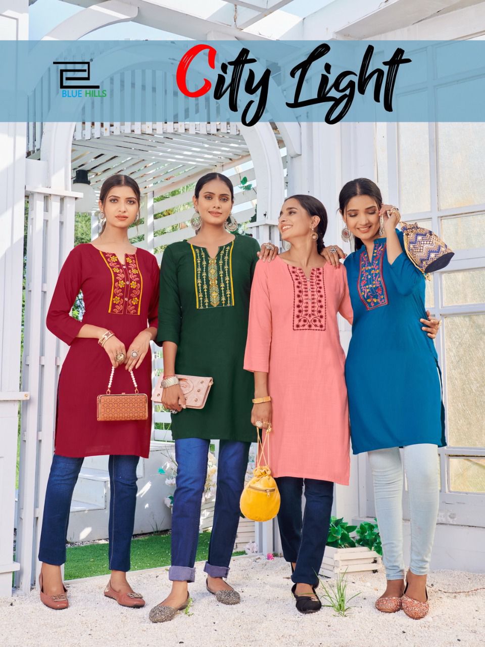 blue hills city light vol 1 rayon  decent look short top catalog