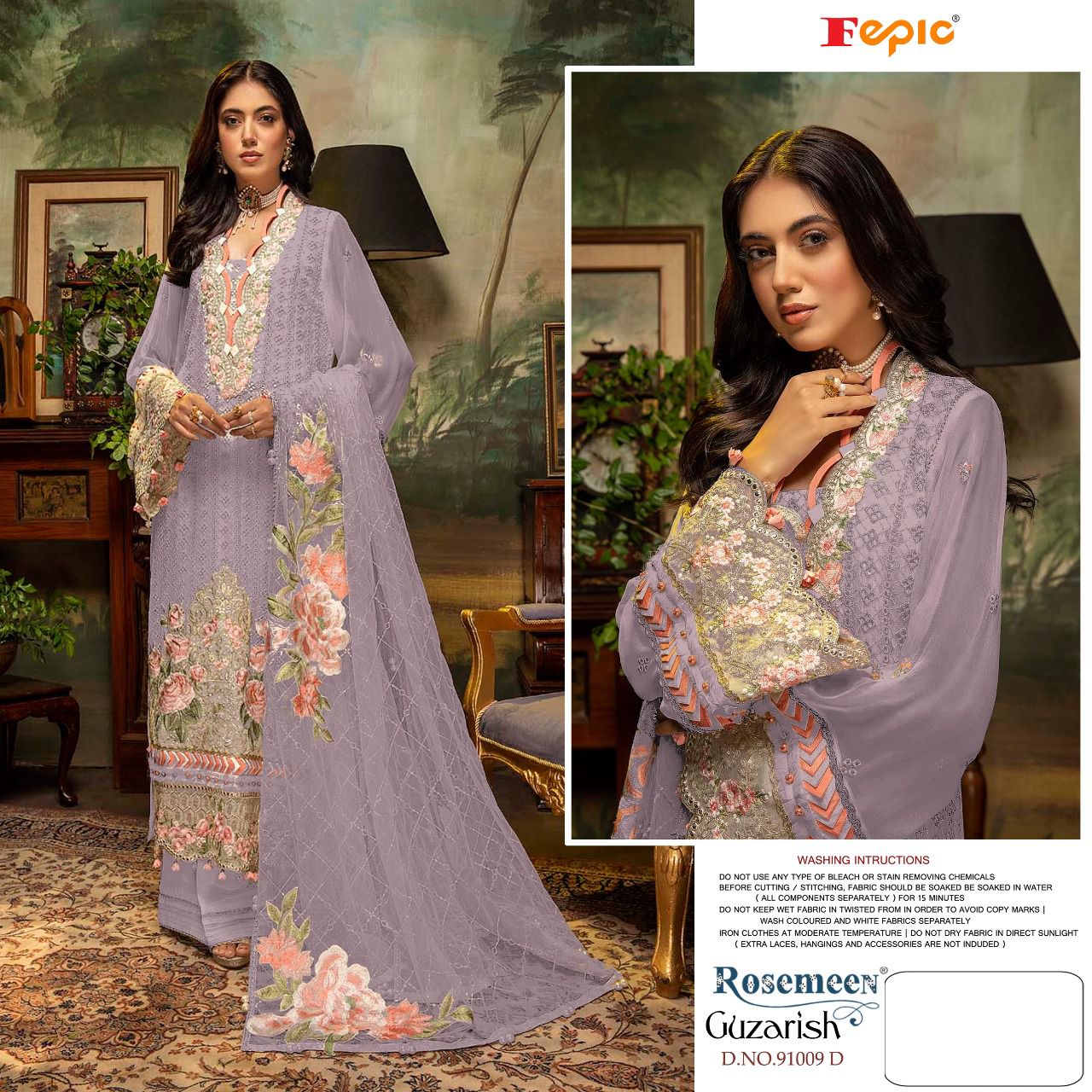 FEPIC Rosemeen 91009 D Salwar Kameez Faux georgette Singles