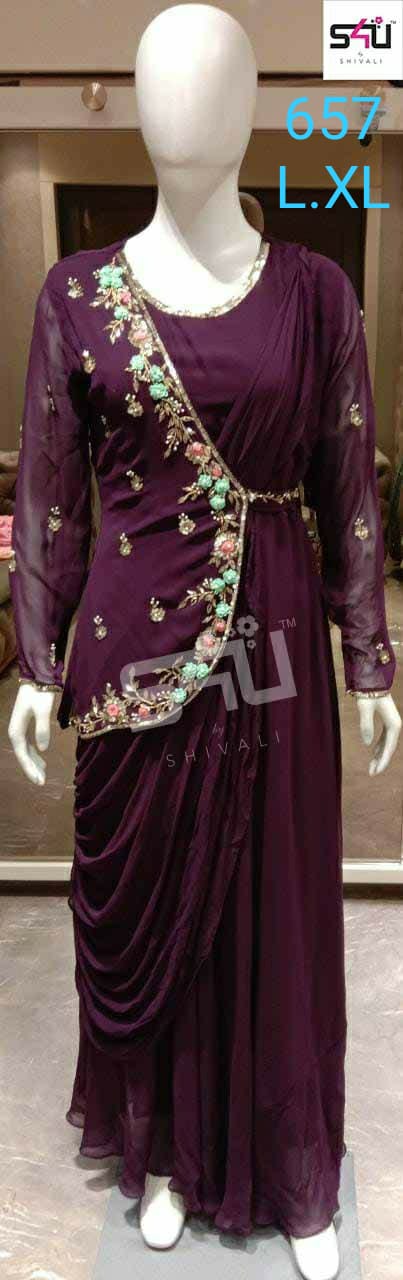 s4u s4u 657 fancy regal look kurti size set