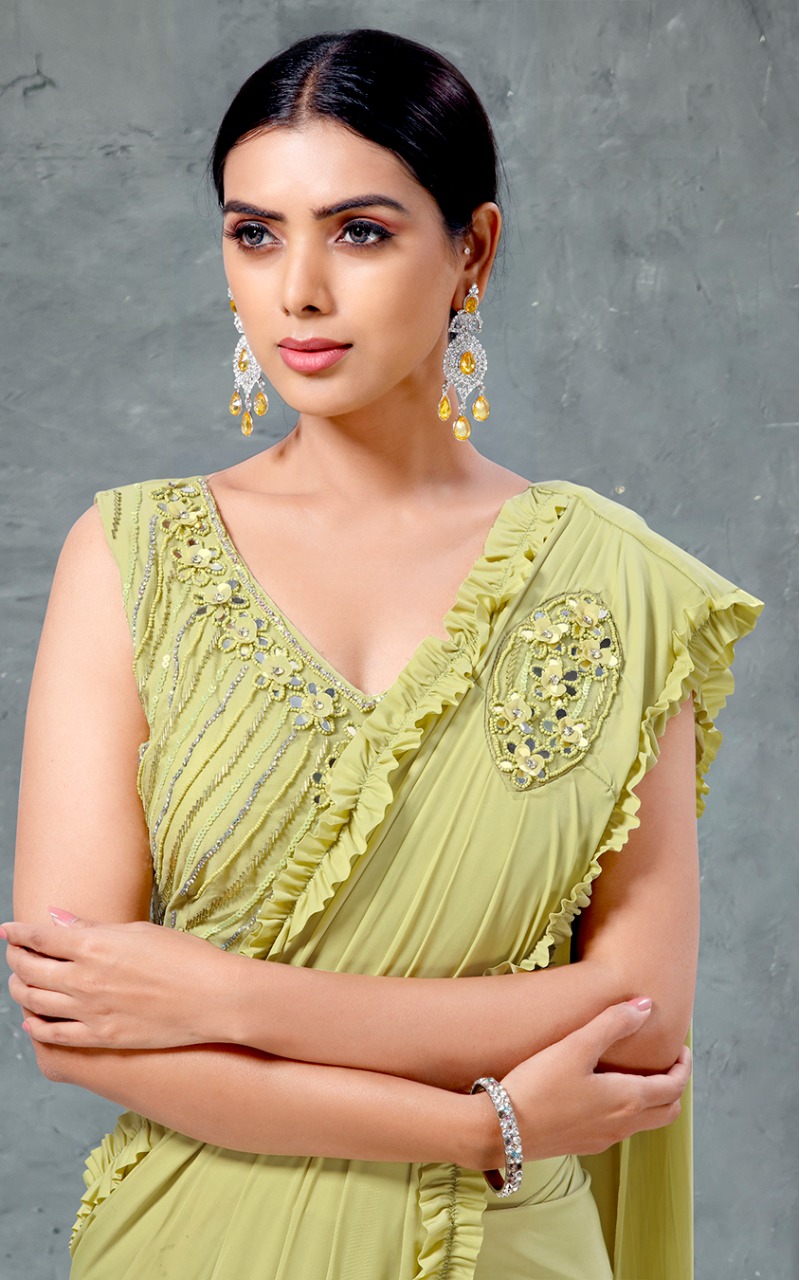 amoha trenza d no 1031 Imported Lycra Regal look saree catalog