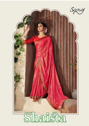 saroj saree shaista Banglori Silk gorgeous look saree catalog