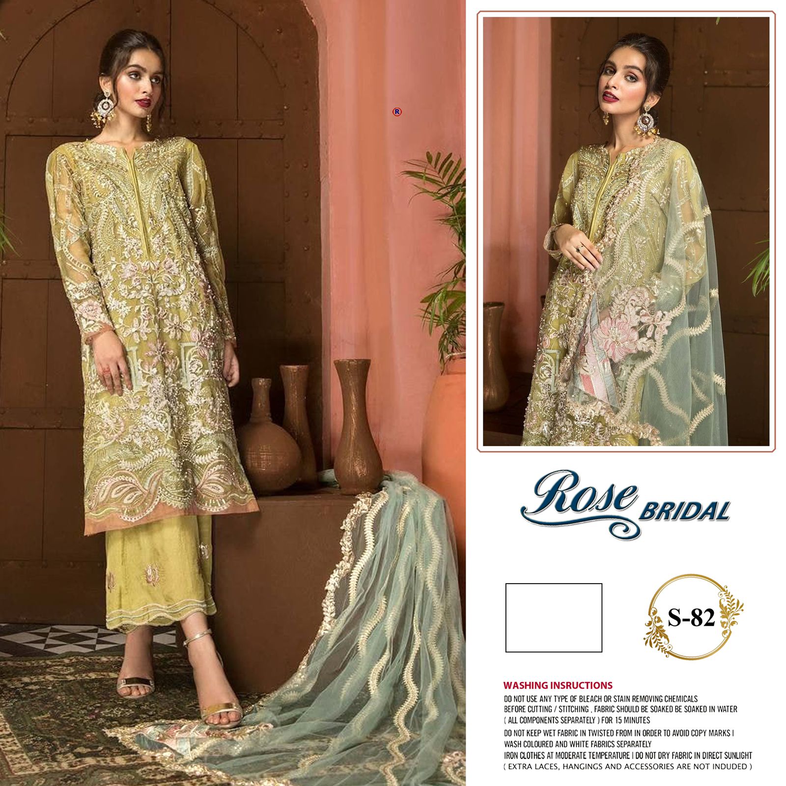 shanaya rose bridel s 82 gerogette gorgeous look salwar suit single