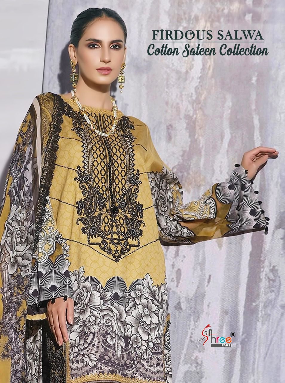 shree fab firdous salwa cotton sateen collection cotton decent look salwar suit cotton dupatta catalog