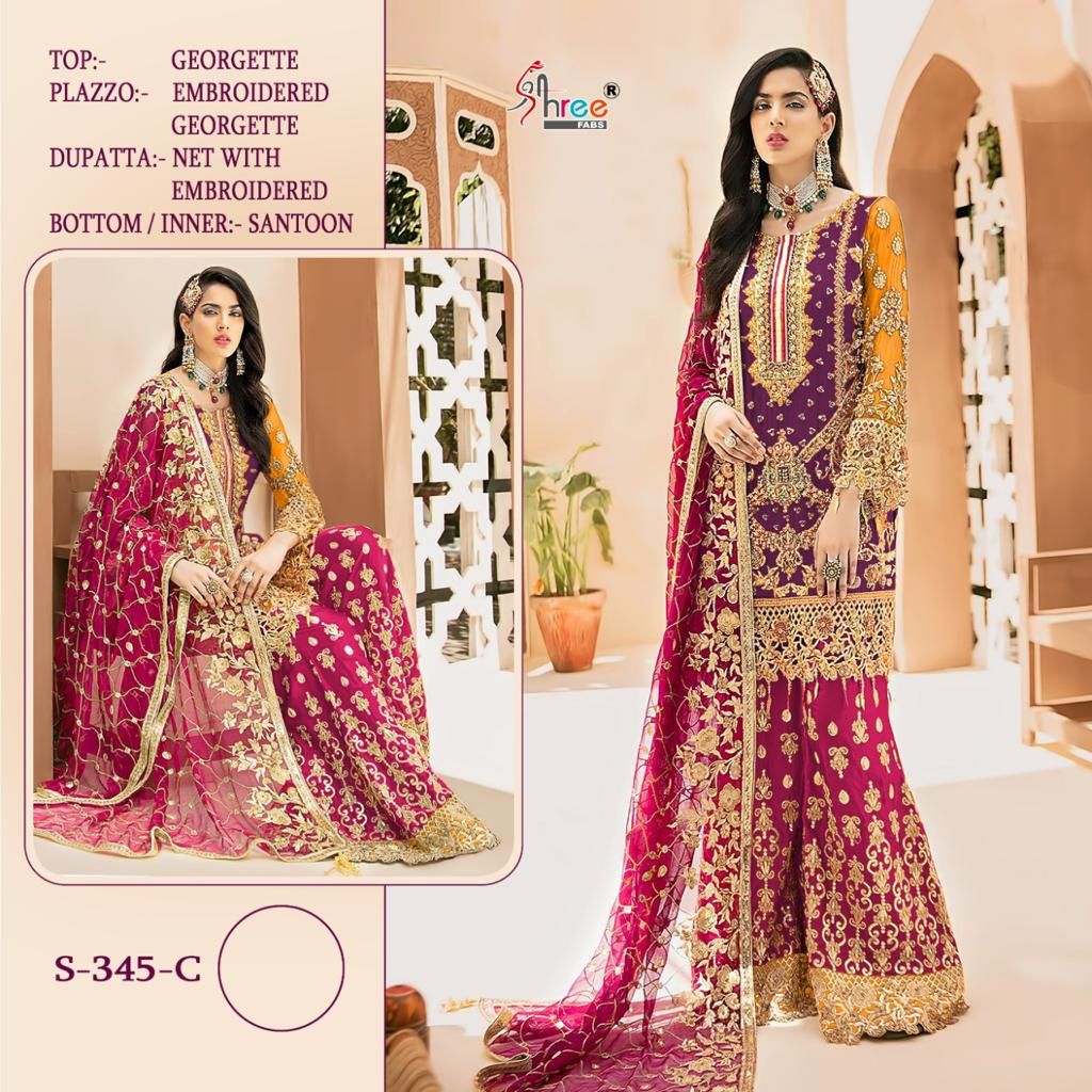 shree fab S 345 C Salwar Kameez Fancy Singles