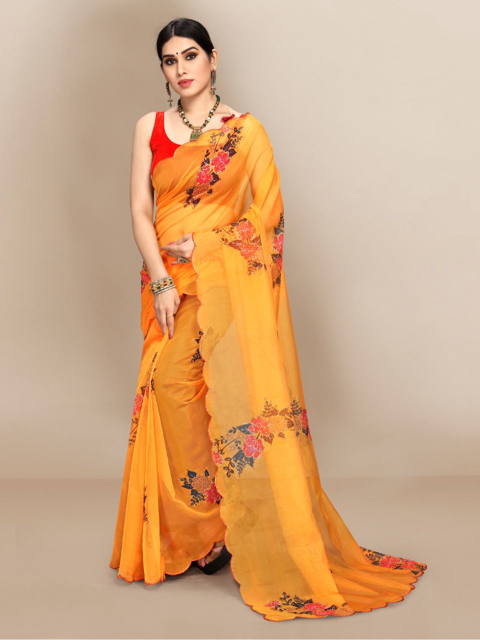 vivera international Marilyn2 Sarees organza elegant saree catalog