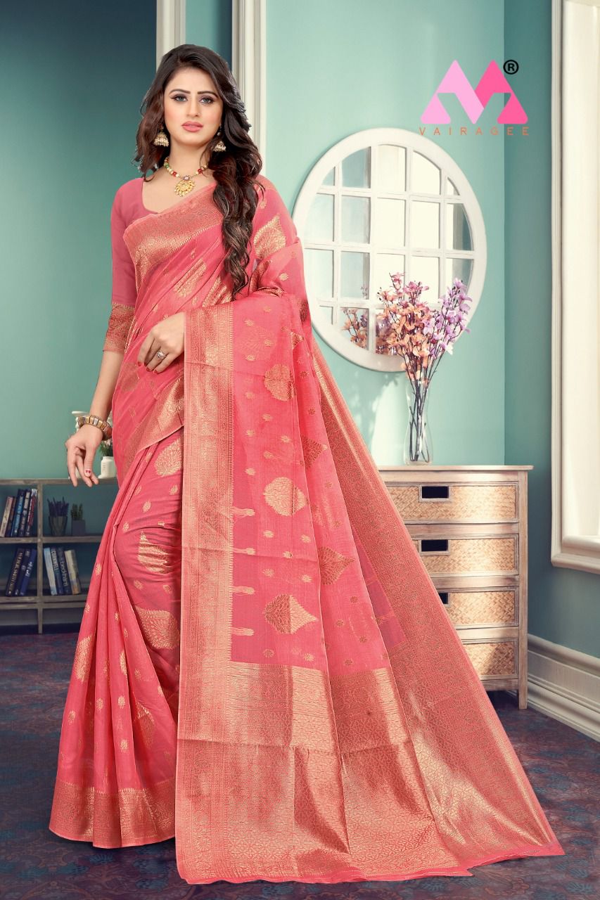 vivera international Princess Sarees Chanderi cotton catchy look saree catalog