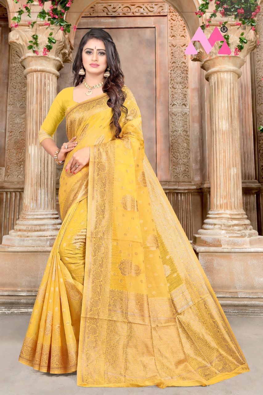 vivera international Princess Sarees2 Chanderi cotton attrective colour and look saree catalog