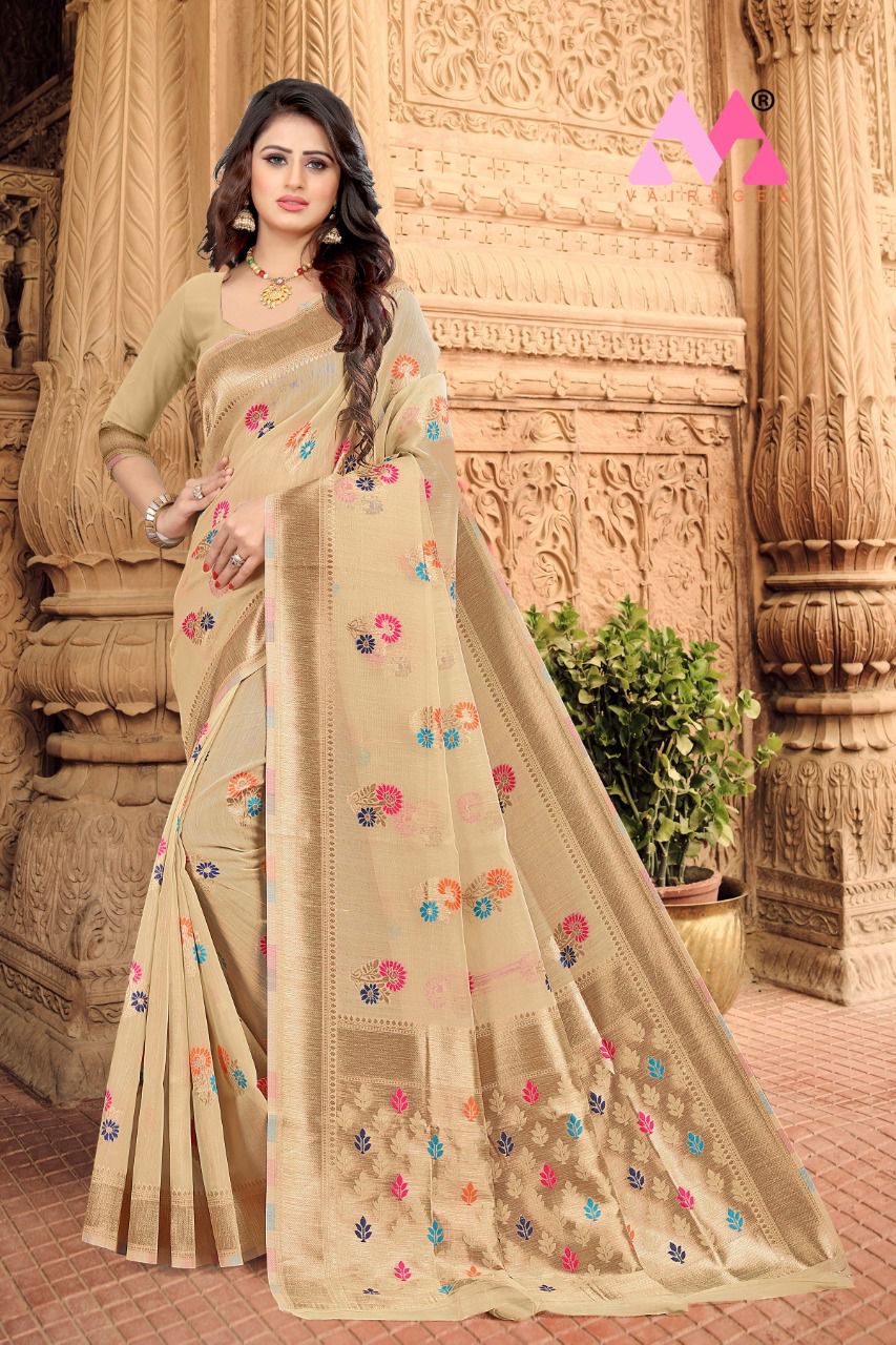 vivera international Raja Sarees 2 Chanderi cotton catchy look saree catalog