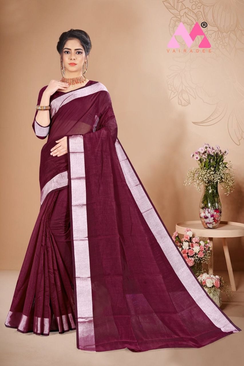 vivera international Raxita3 Sarees cotton decent look saree catalog