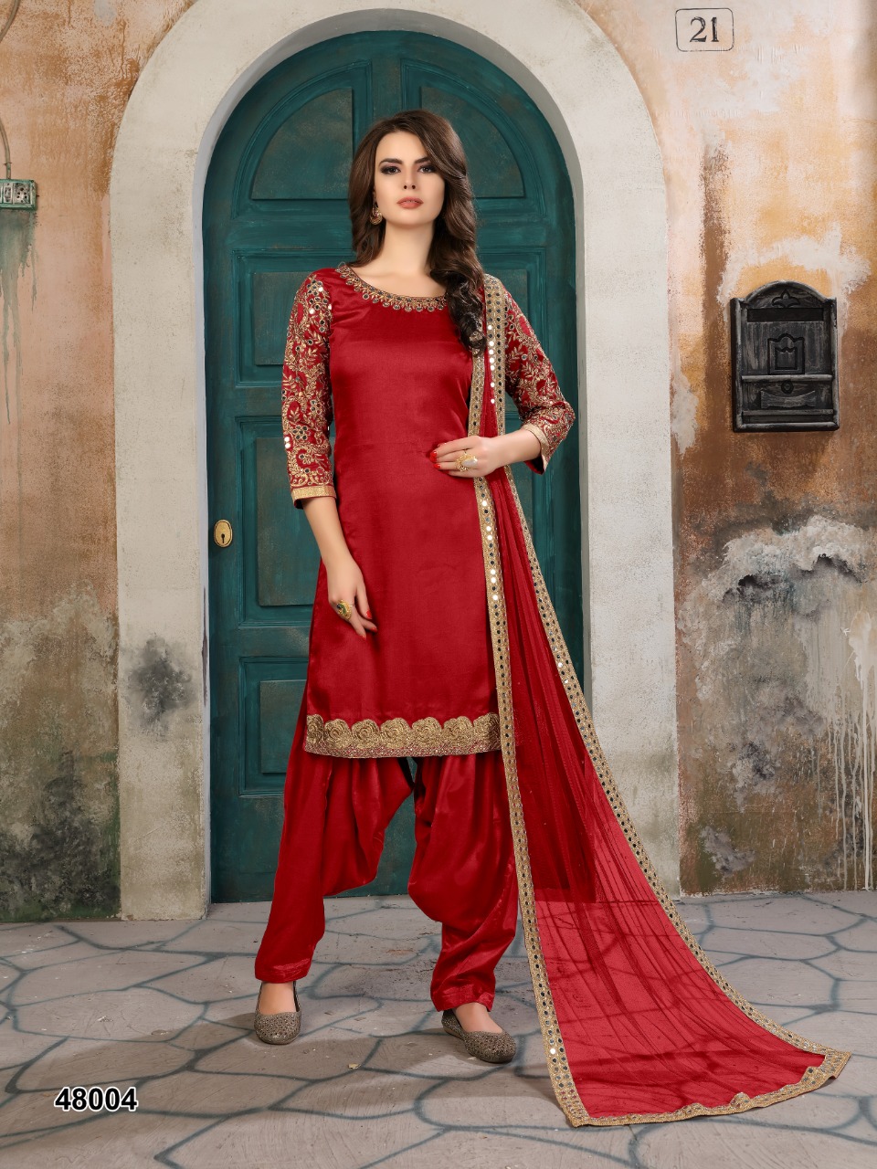 dani Aanaya 48000 Series art silk gorgeous look salwar suit catalog