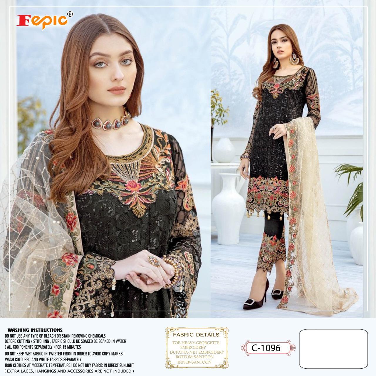 fepic rosemeen c 1096 georgette astonishing salwar suit single