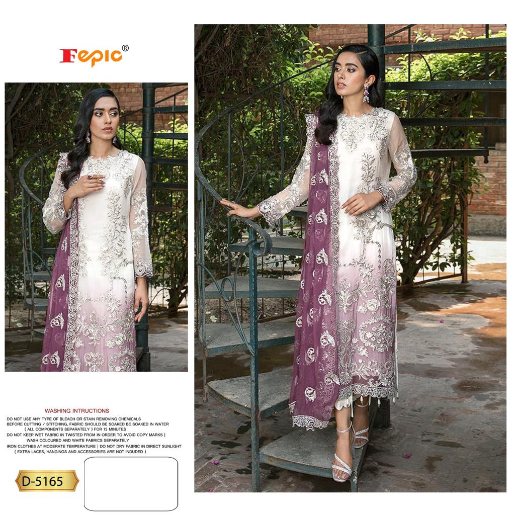 fepic rosemeen d 5165 net classic trendy look salwar suit single