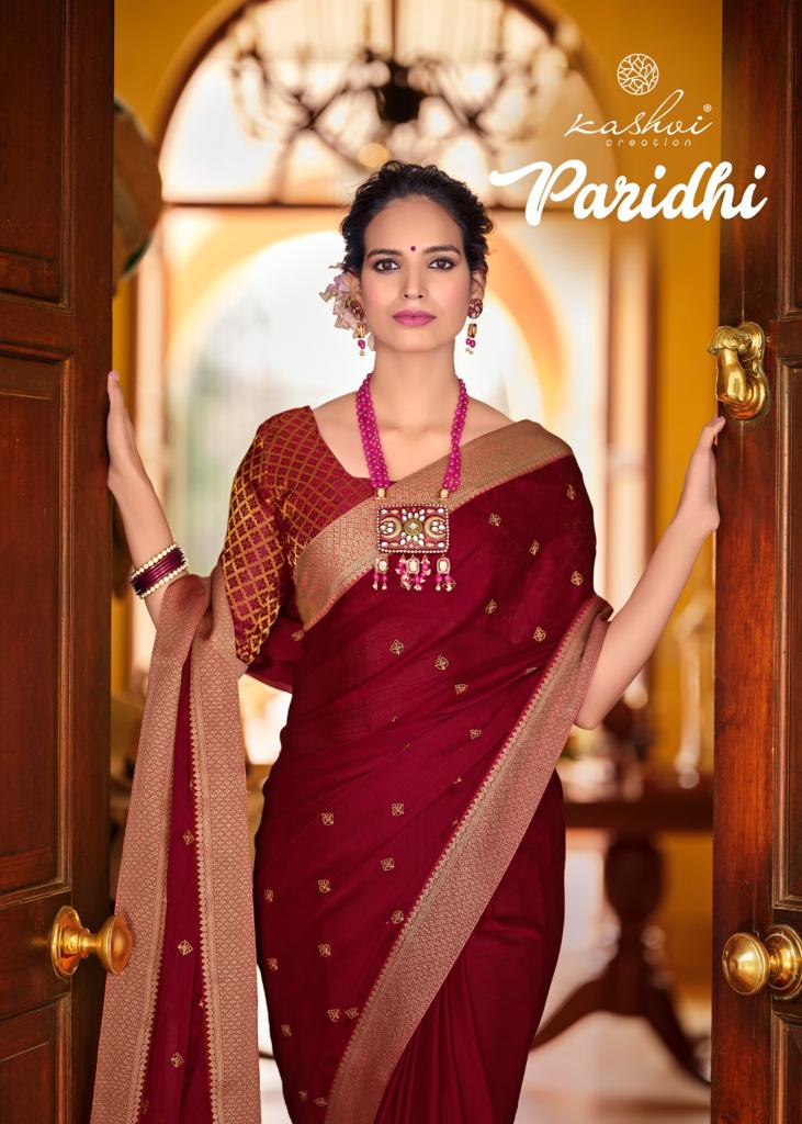 lt kashvi creation paridhi moss chiffon beautifull print saree catalog