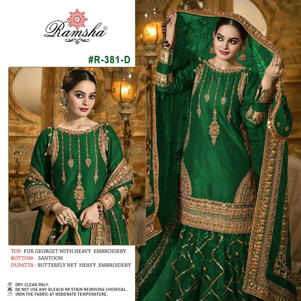 Ramsha Ramsha R-381 D  Salwar Kameez Georgette Singles