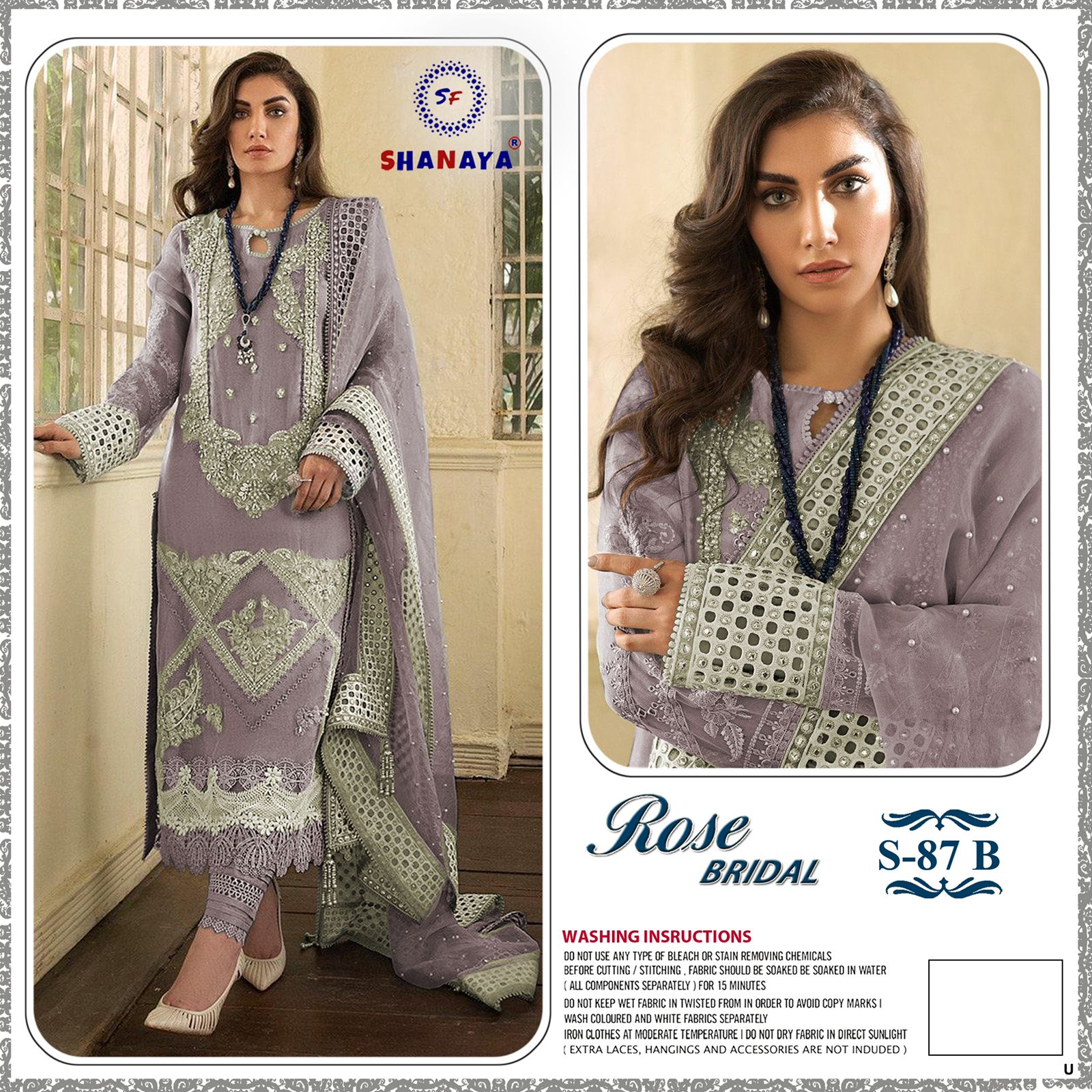 shanaya rose bridel  s 87 edition gerogette catchy look salwar suit catalog