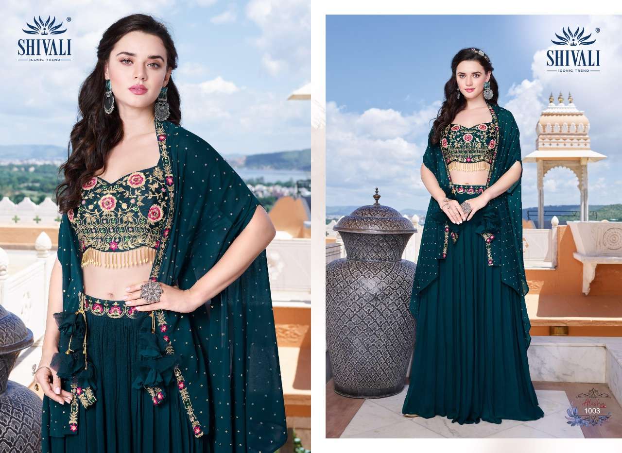 shivali alisha vol 10 fancy innovative style crop to with jacket catalog