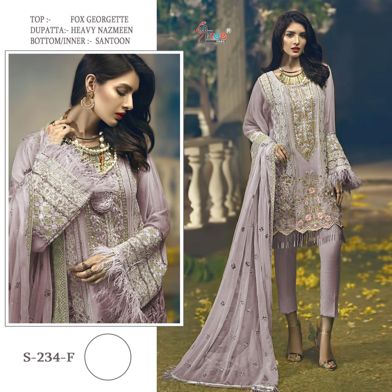 shree fab S 234 F Salwar Kameez Georgette Singles