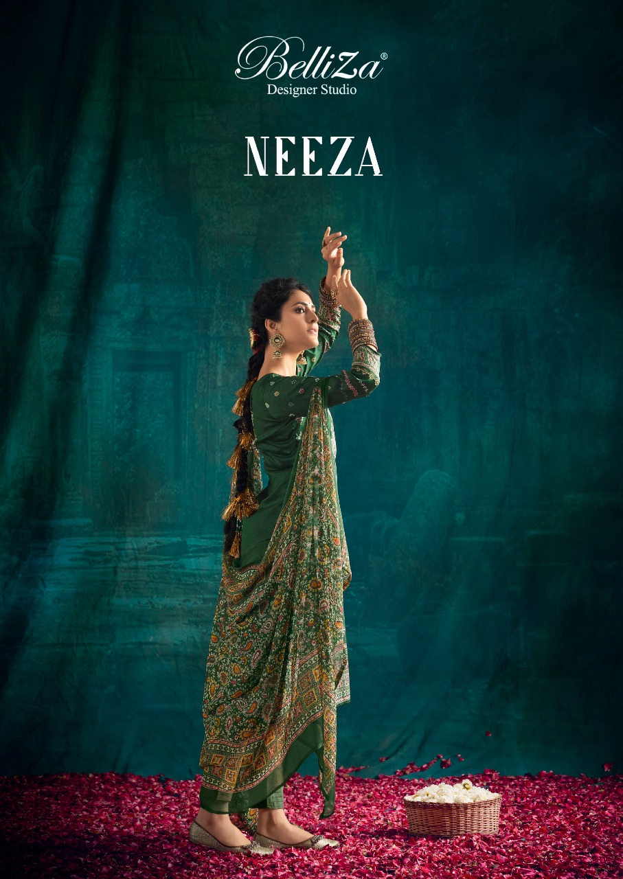 belliza designer studio neeza cotton exclusive print salwar suit catalog