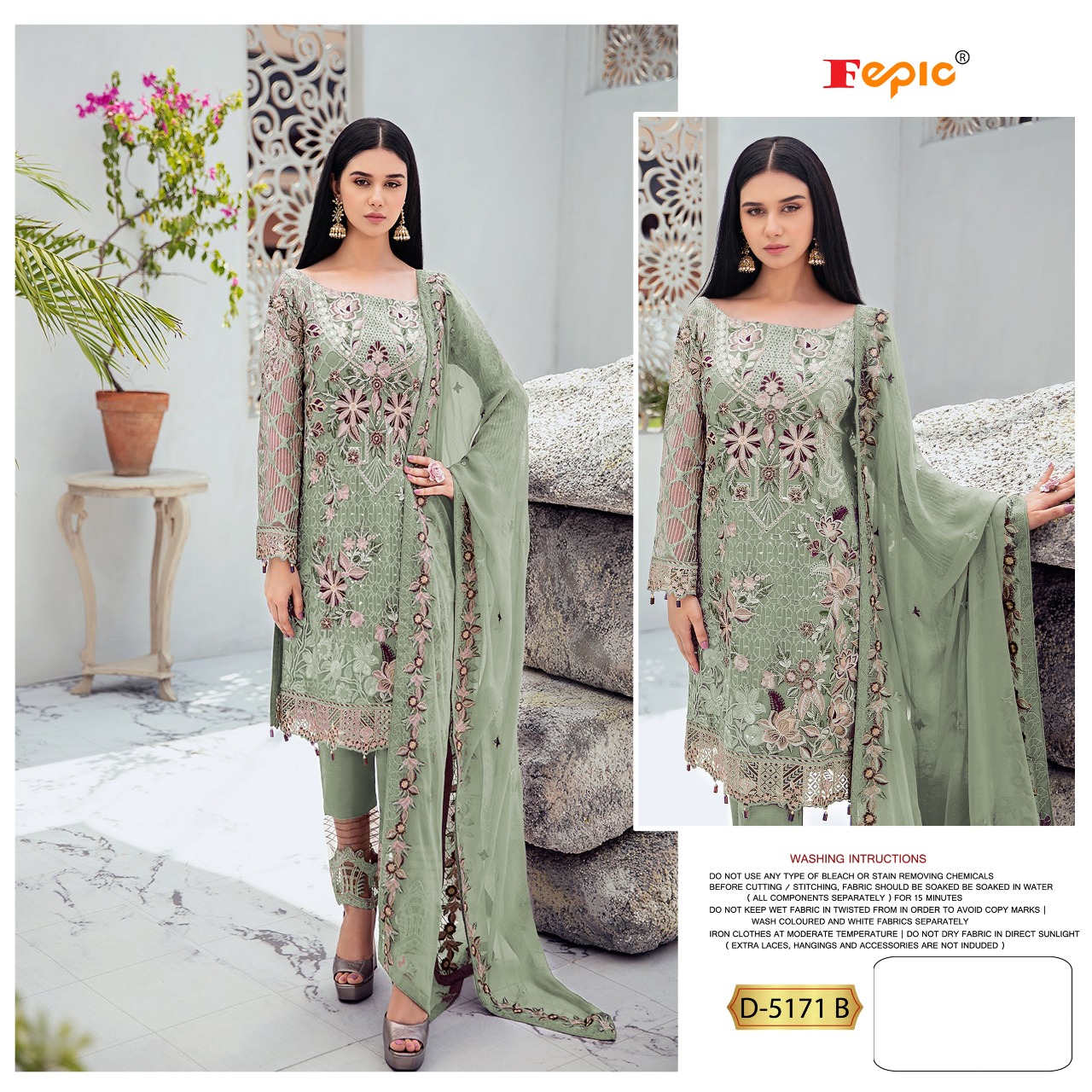 FEPIC Rosemeen  5171 B  Salwar Kameez Georgette Singles