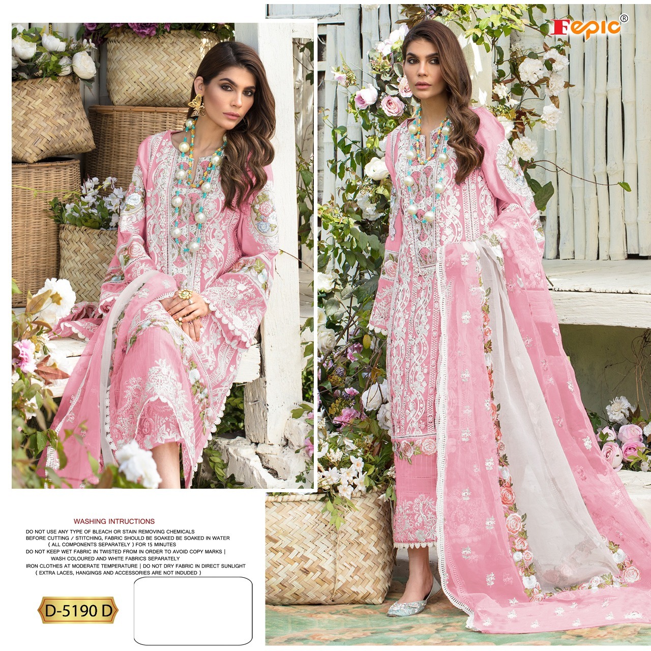 FEPIC Rosemeen 5190 D Salwar Kameez Georgette Singles