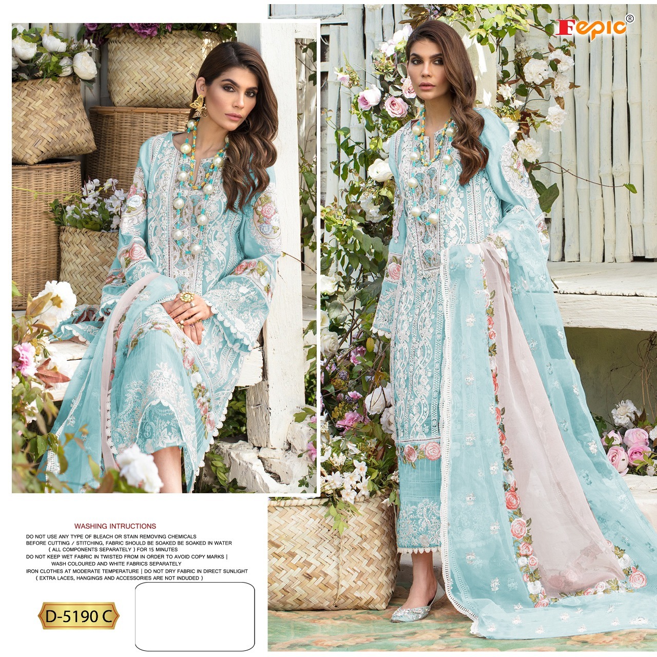 FEPIC Rosemeen  5190 C Salwar Kameez Georgette Singles