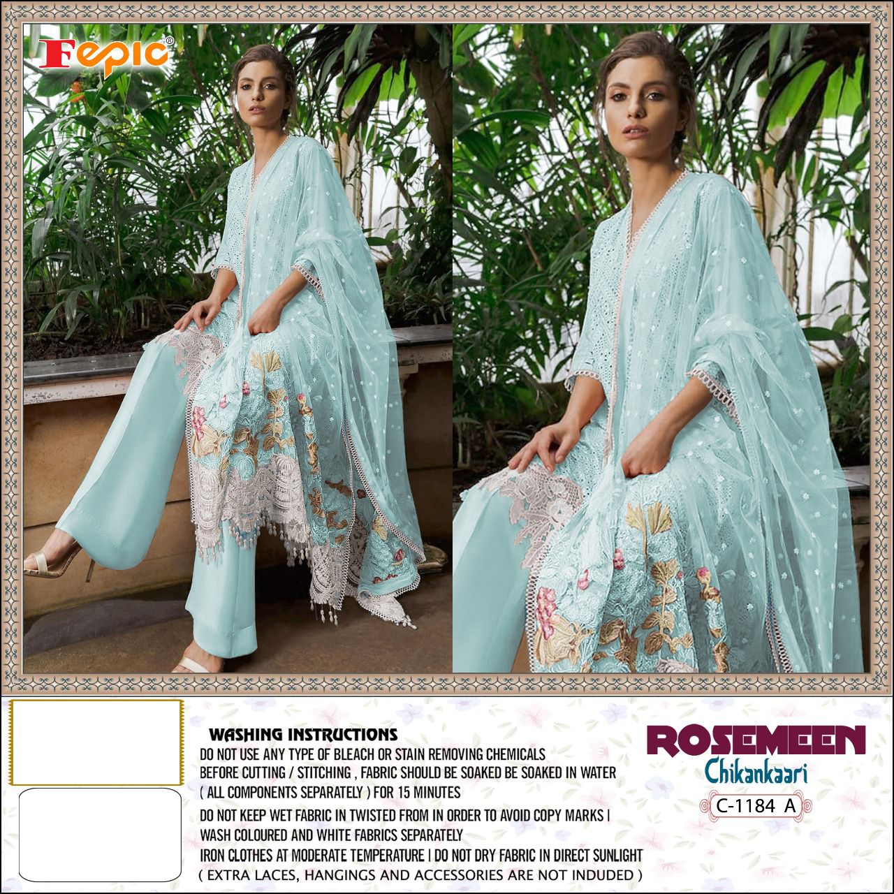 FEPIC Rosemeen  C 1184 A Salwar Kameez Georgette Singles