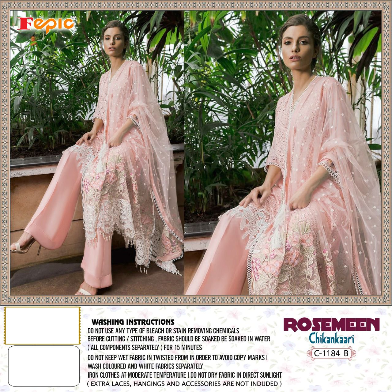 FEPIC Rosemeen  C 1184  B Salwar Kameez Georgette Singles