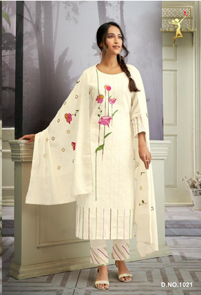 four roses D No 1019 1020 1021 1022 1023 cotton catchy look top bottom with dupatta catalog