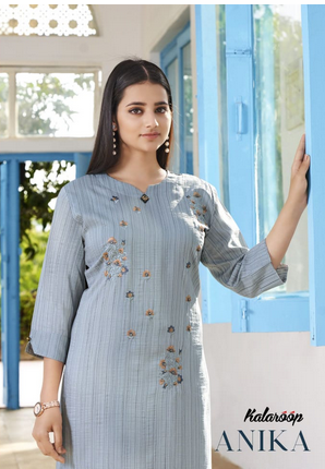 kalaroop by kajree anika fancy astonishing look kurti catalog