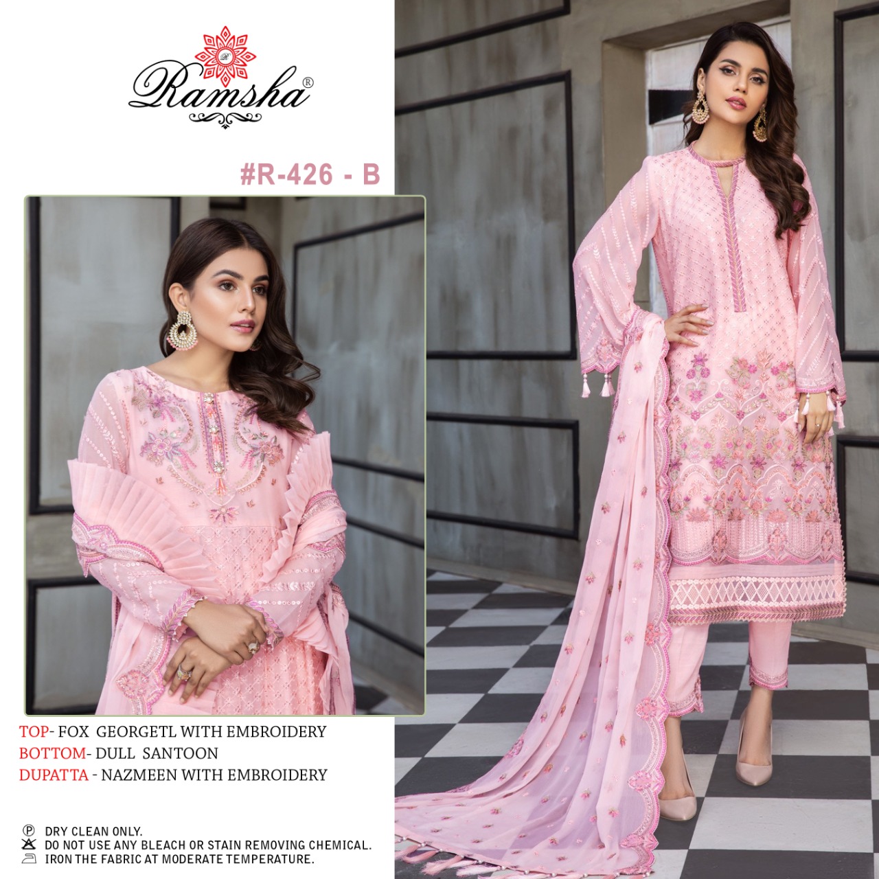 Ramsha RAMSHA R-426 B Salwar Kameez Georgette Singles