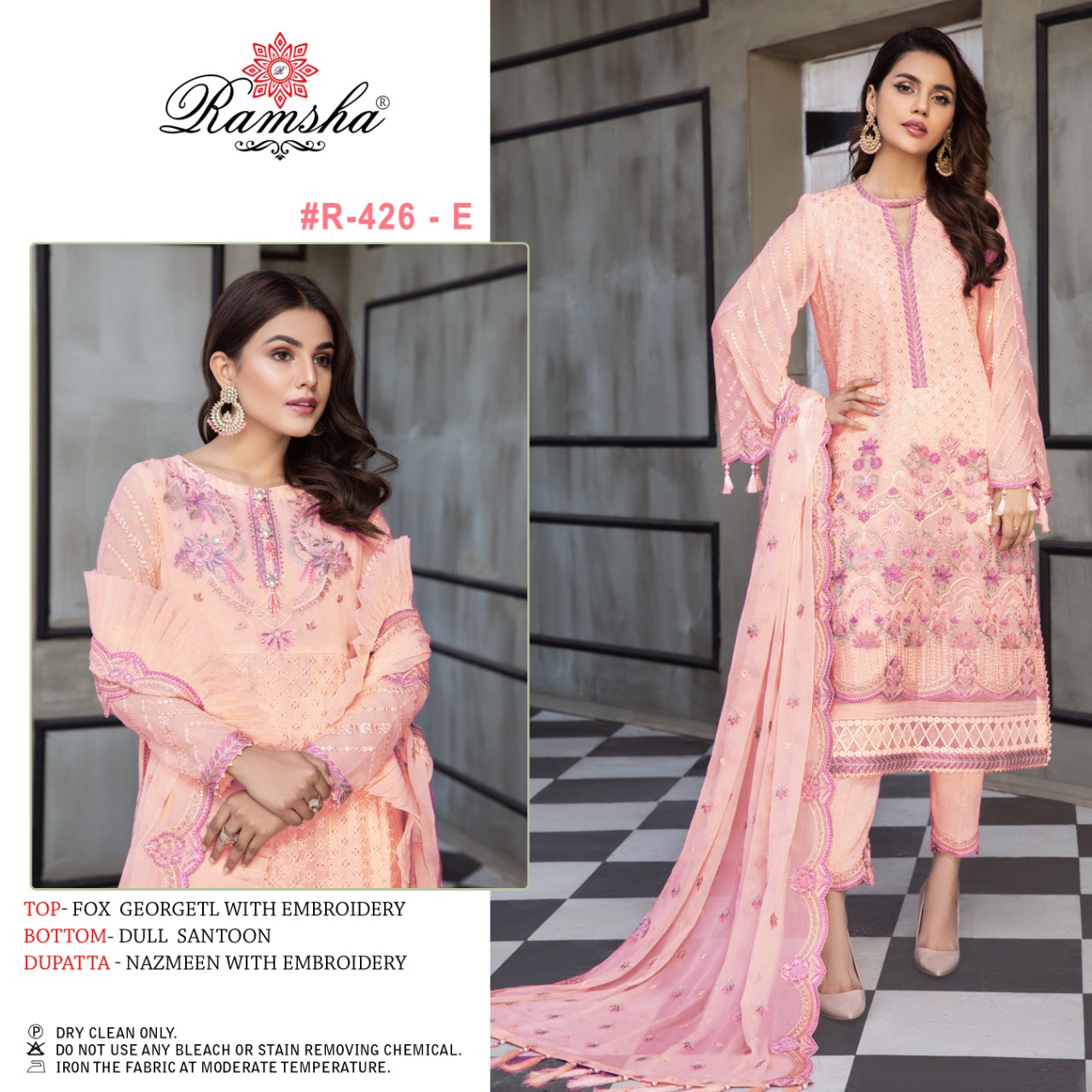 Ramsha RAMSHA R-426 E Salwar Kameez Georgette Singles