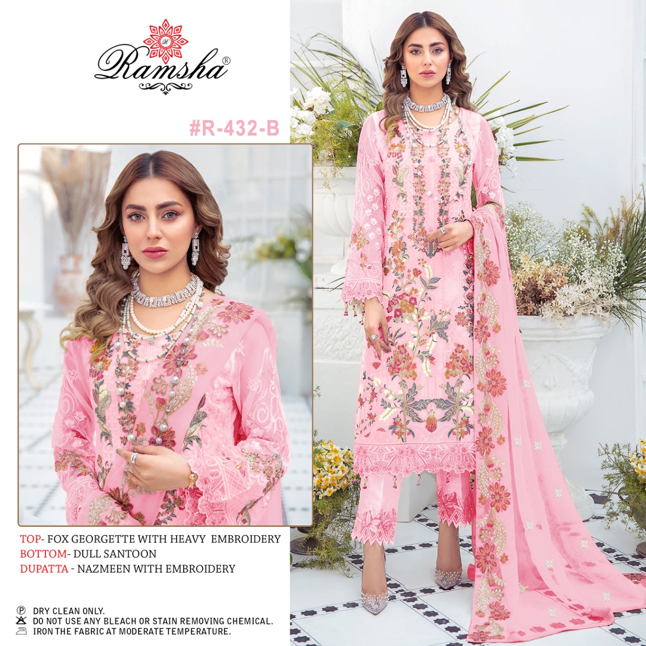 Ramsha Ramsha R-432 B  Salwar Kameez Georgette Singles