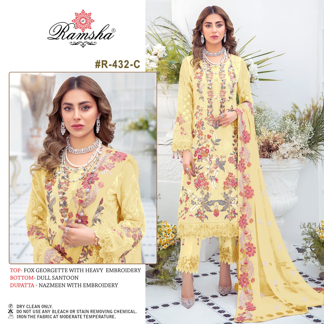 Ramsha Ramsha R-432 C  Salwar Kameez Georgette Singles