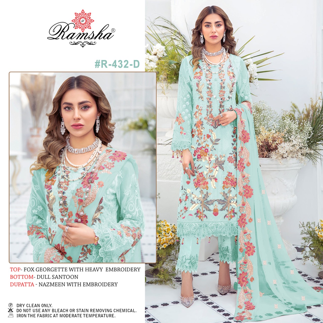 Ramsha Ramsha R-432 D  Salwar Kameez Georgette Singles