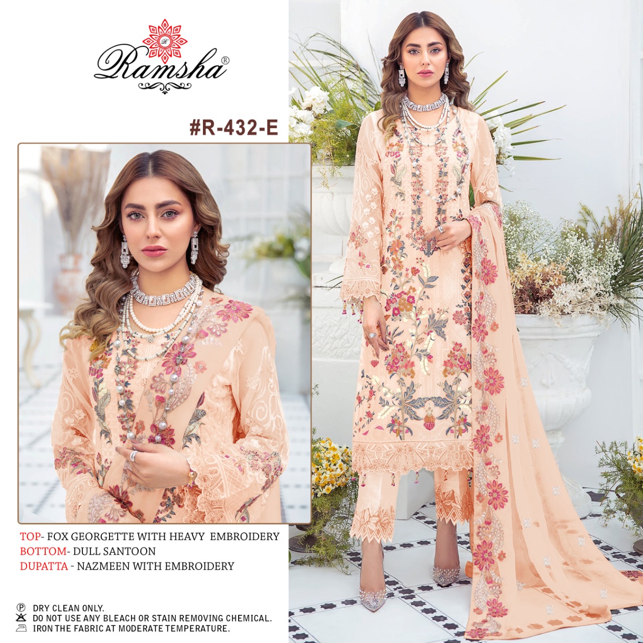 Ramsha Ramsha R-432 E  Salwar Kameez Georgette Singles