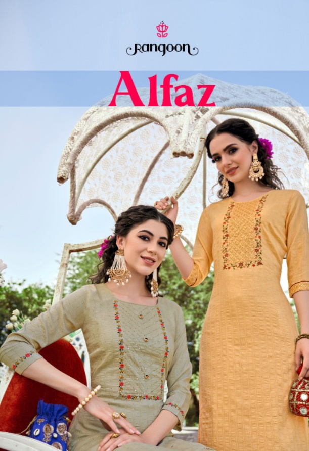 rangoon alfaz chinon innovative style kurti catalog