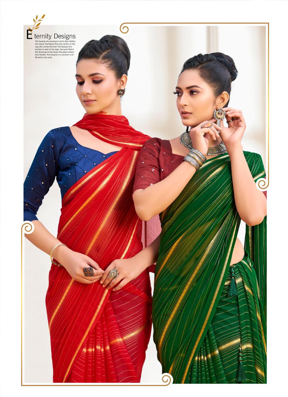 saroj saree Mannya weightless georgette exclusive print saree catalog