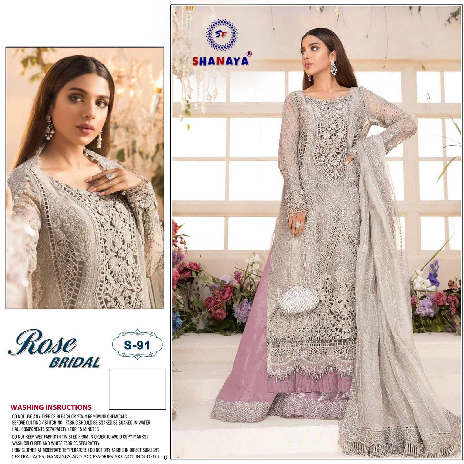 shanaya rose bridel 91 heavy butterfly net catchy look salwar suit catalog