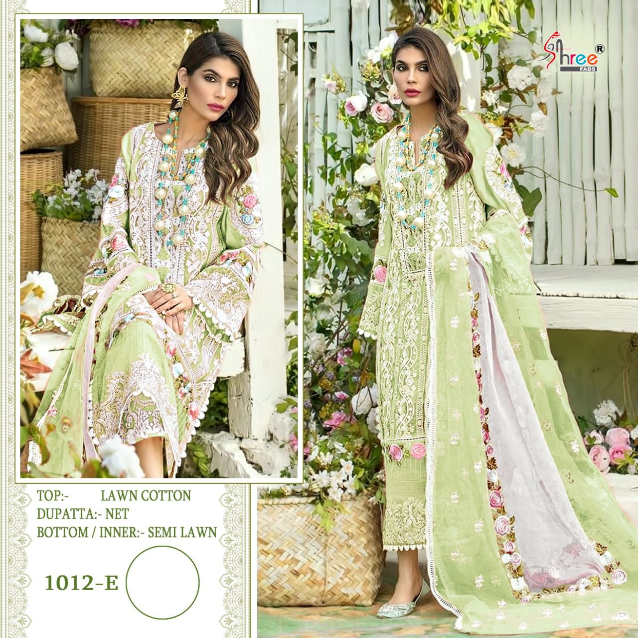 SHREE FABS S 1012 E Salwar Kameez Cotton Singles