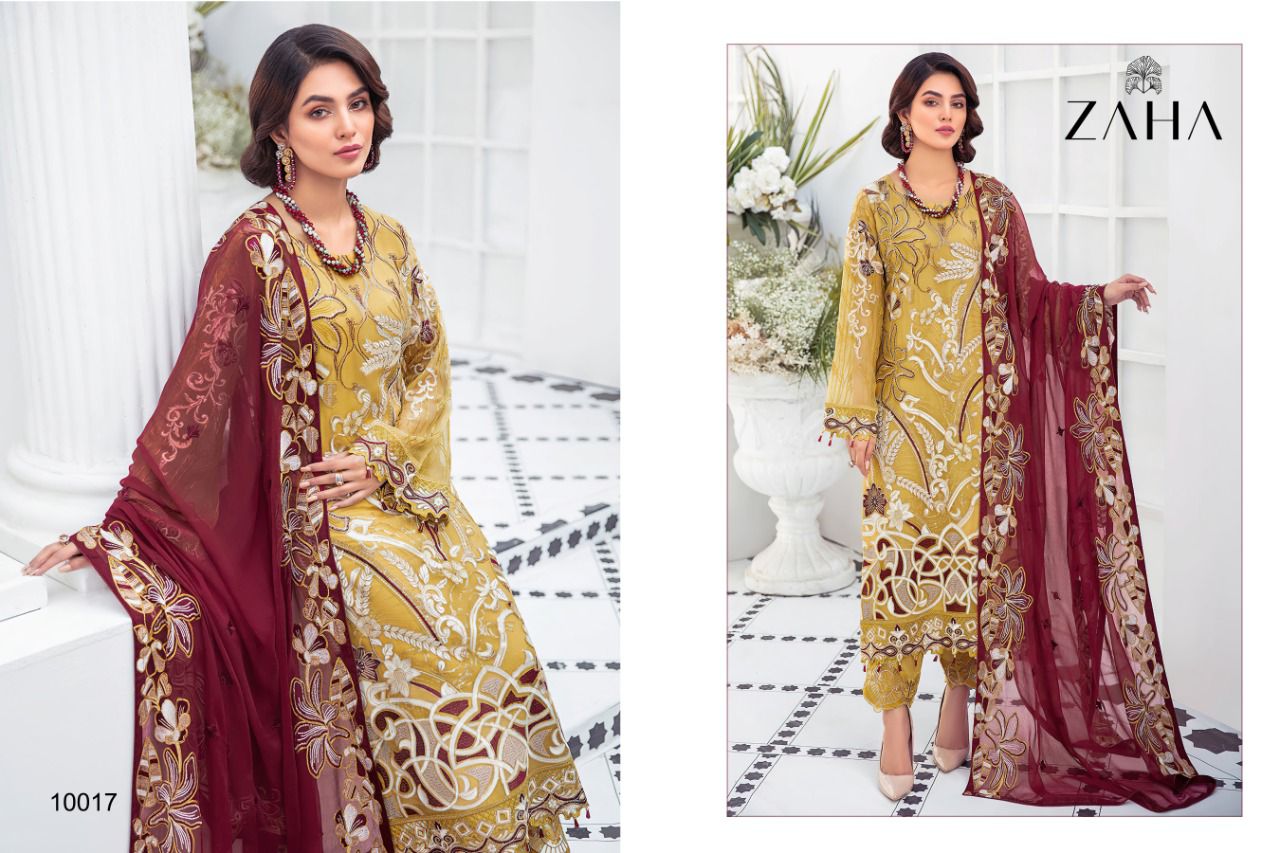 zaha zaha 10017 Salwar Kameez Georgette Singles